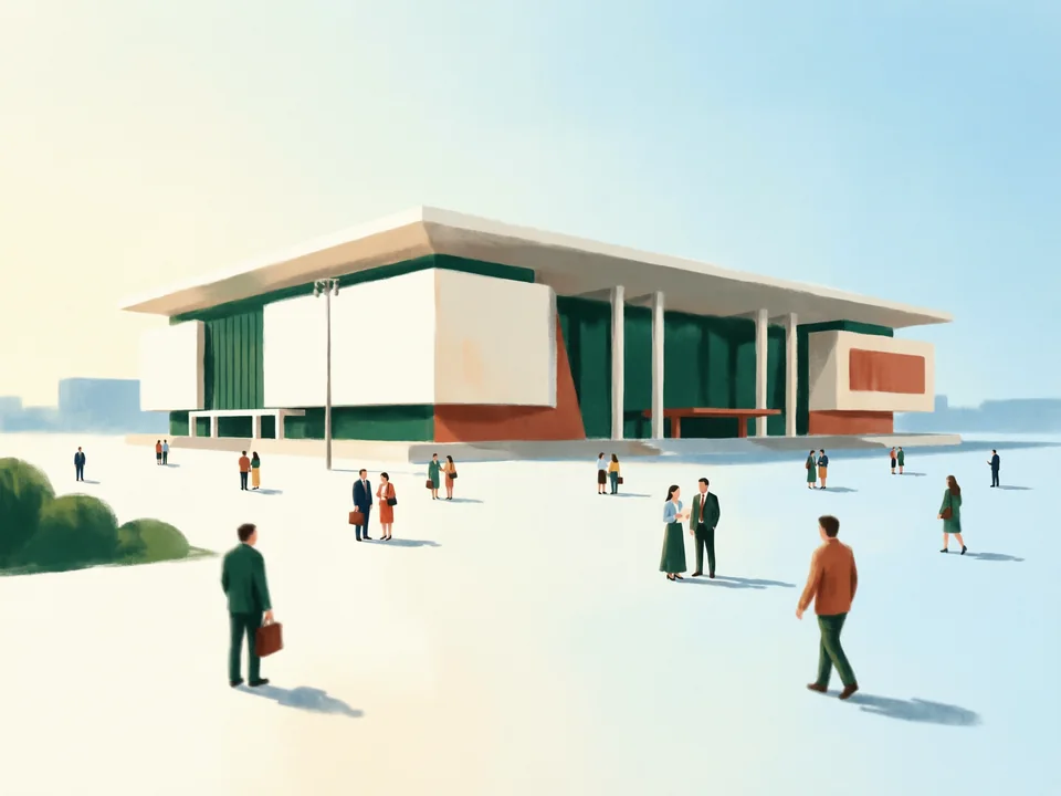 Concept illustration of China National Convention Center in Chaoyang: A major conference and exhibition venue in the Olympic area; check the event calendar