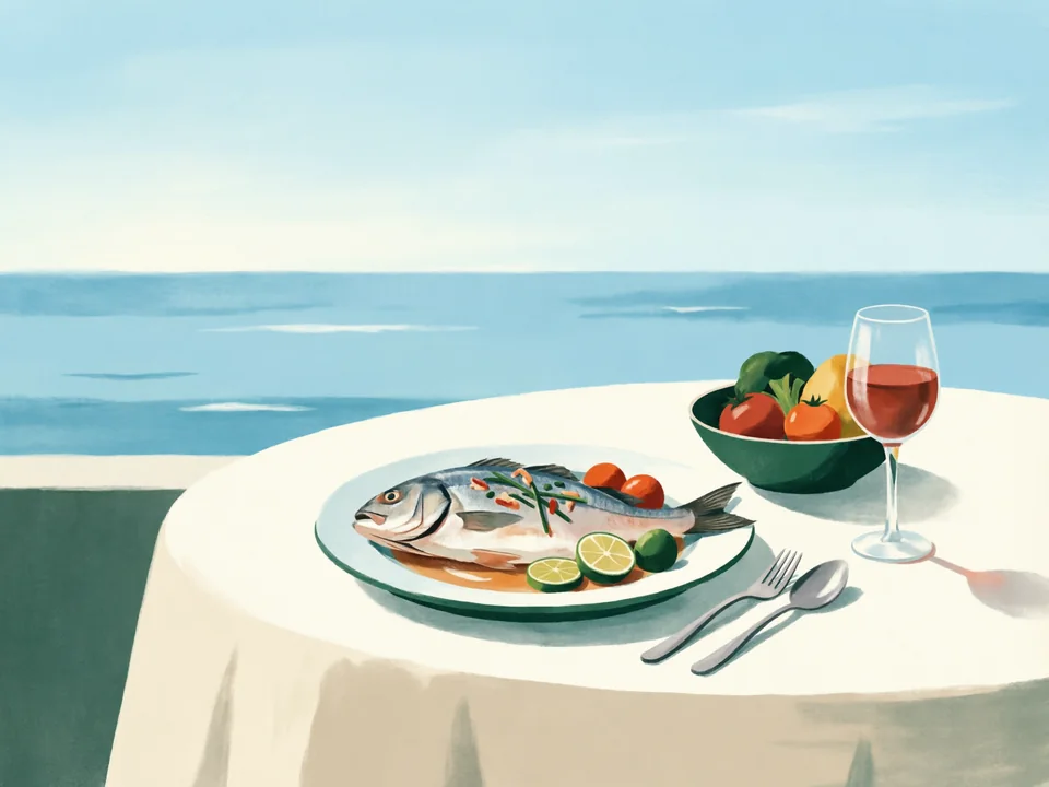 Concept illustration of A coastal lunch break in Dapeng: Choose a local venue and confirm prices and dietary requirements