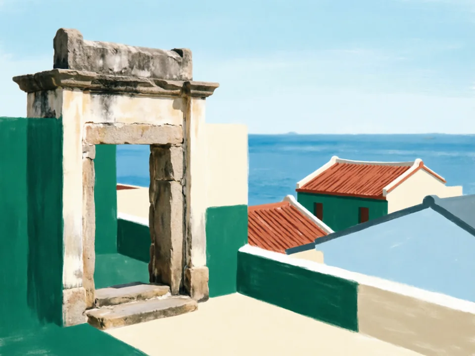 Concept illustration of Dapeng Fortress area in Dapeng: A historic coastal area that needs a generous part of the day
