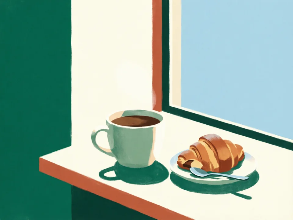 Concept illustration of A Futian café break in Futian: Leave a little time for a café you discover on the day