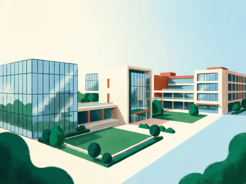 Concept illustration of Binjiang tech district in Binjiang: A starting point for Hangzhou’s digital-economy district; arrange visits in advance