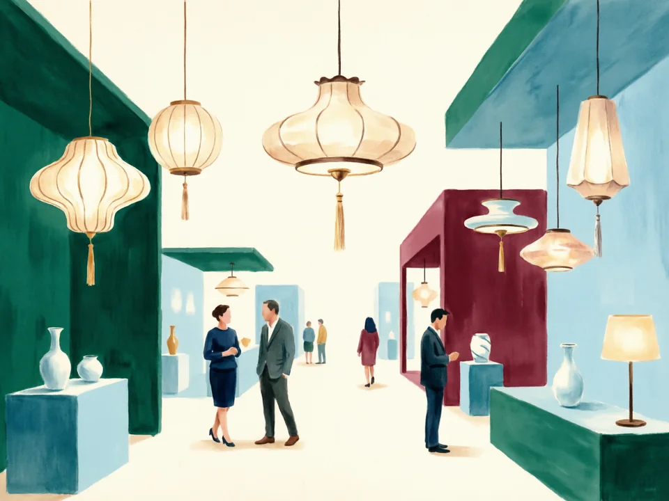 Concept illustration of Guzhen International Lighting Fair venue in Zhongshan: An event-led option for meeting lighting suppliers when a fair is running