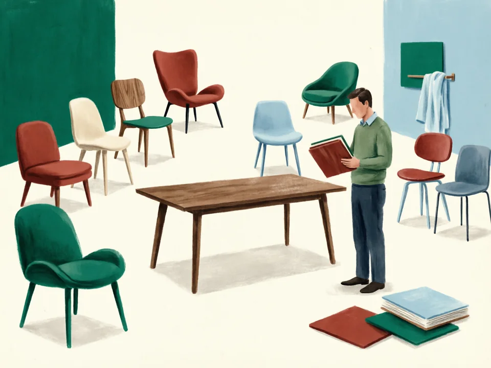 Concept illustration of Lecong furniture district in Foshan: Explore a furniture and building-materials sourcing district as an orientation visit